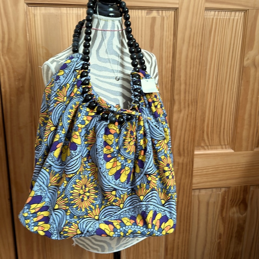 AMICI FLORAL SHOLDER BAG NWT/ gray / yellow/ orange